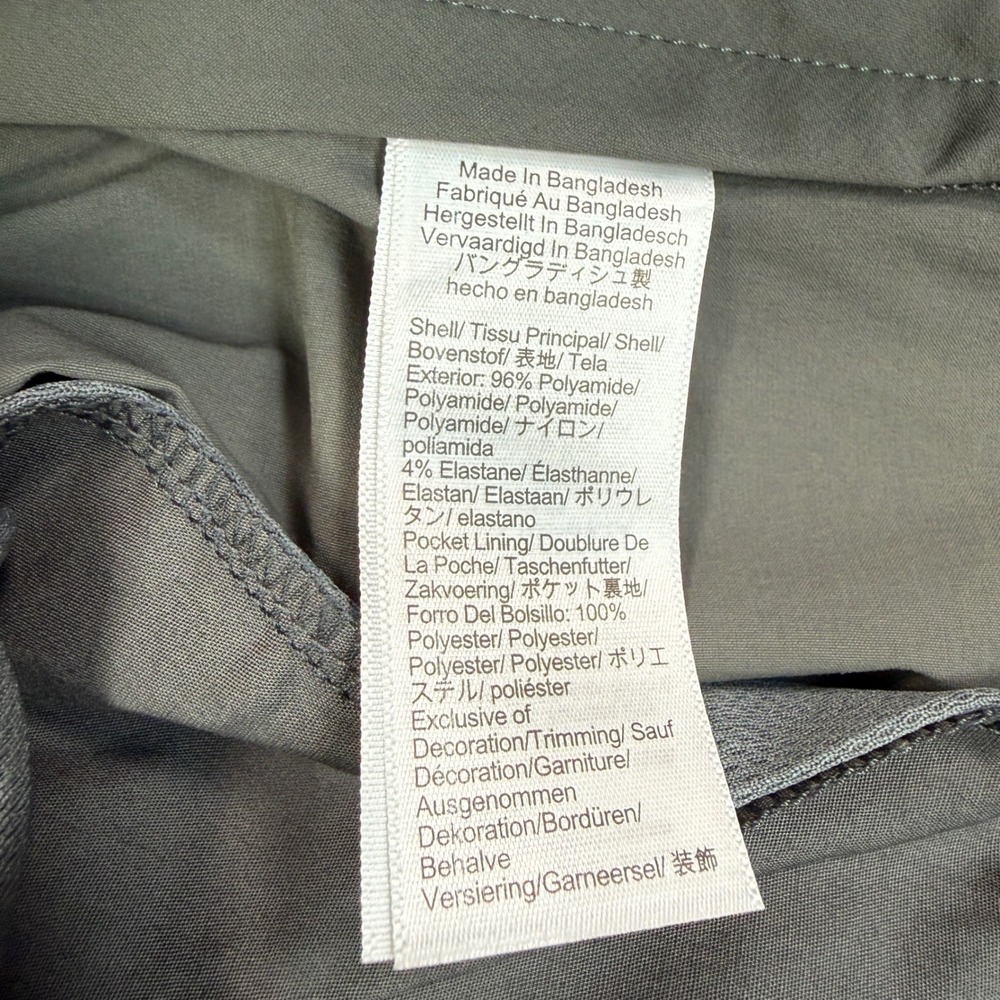 J.Crew Mens Size 31 Tech Short Grey Green 7" Inseam Water Resistant UPF 50+ New - Picture 8 of 9